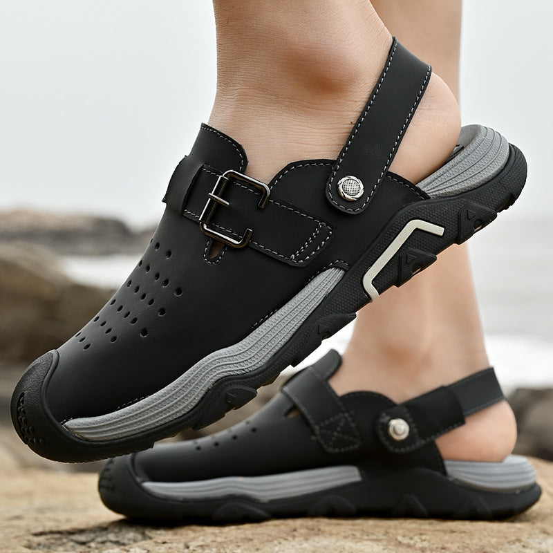 Damen Komfortable Clogs mit verstellbarem Riemen und atmungsaktiver Struktur R&B