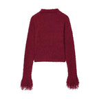 Damen Kuschelige Strickjacke mit auffälligen Ärmeln R&B
