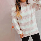 R&B | Weiche Strickjacke mit Strukturierten Streifen Acryl Komfortabel und Warm