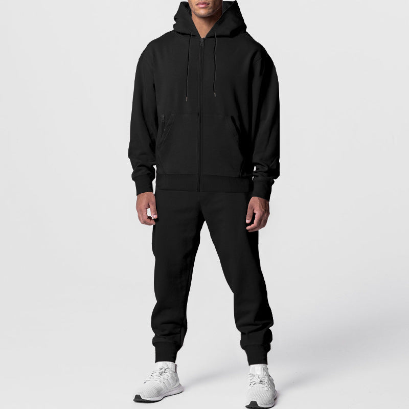 Herren sportliches Hoodie-Set mit atmungsaktiver Stofftechnologie R&B