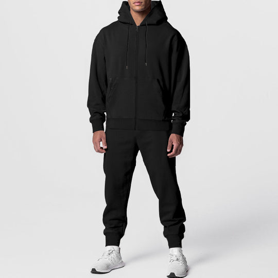 Herren sportliches Hoodie-Set mit atmungsaktiver Stofftechnologie R&B