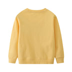 Mädchen Sweatshirt mit buntem Regenbogen und Hasenmotiv R&B