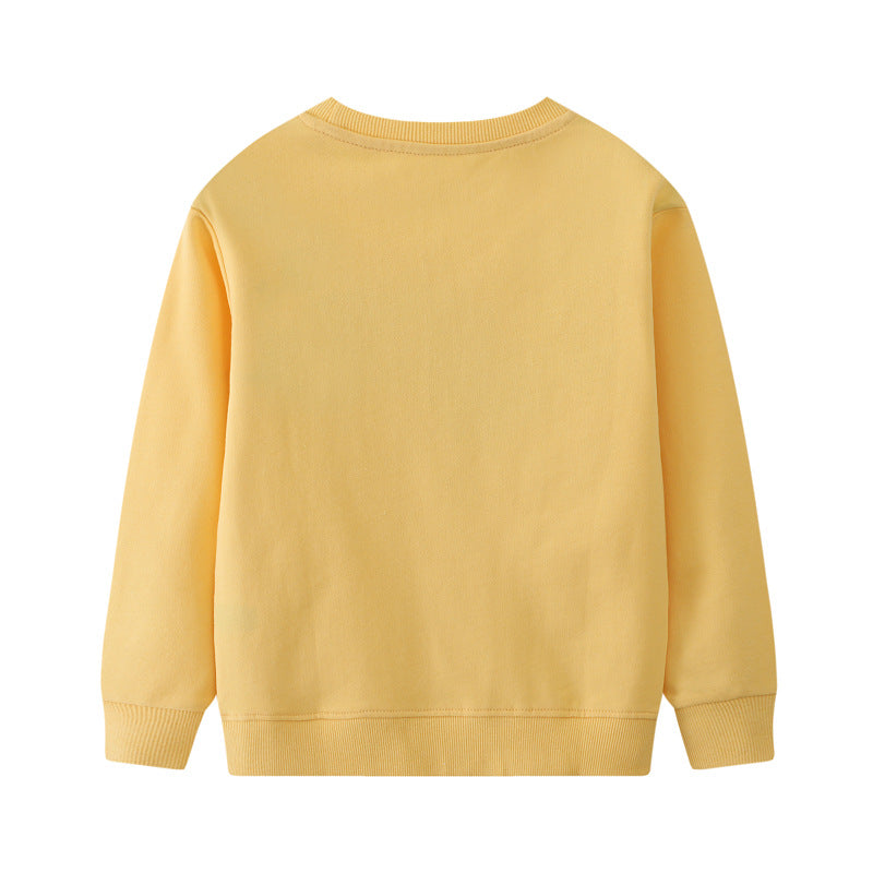Mädchen Sweatshirt mit buntem Regenbogen und Hasenmotiv R&B
