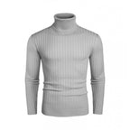 Herren Hochwertiger Rollkragenpullover mit feiner Rippenstruktur R&B