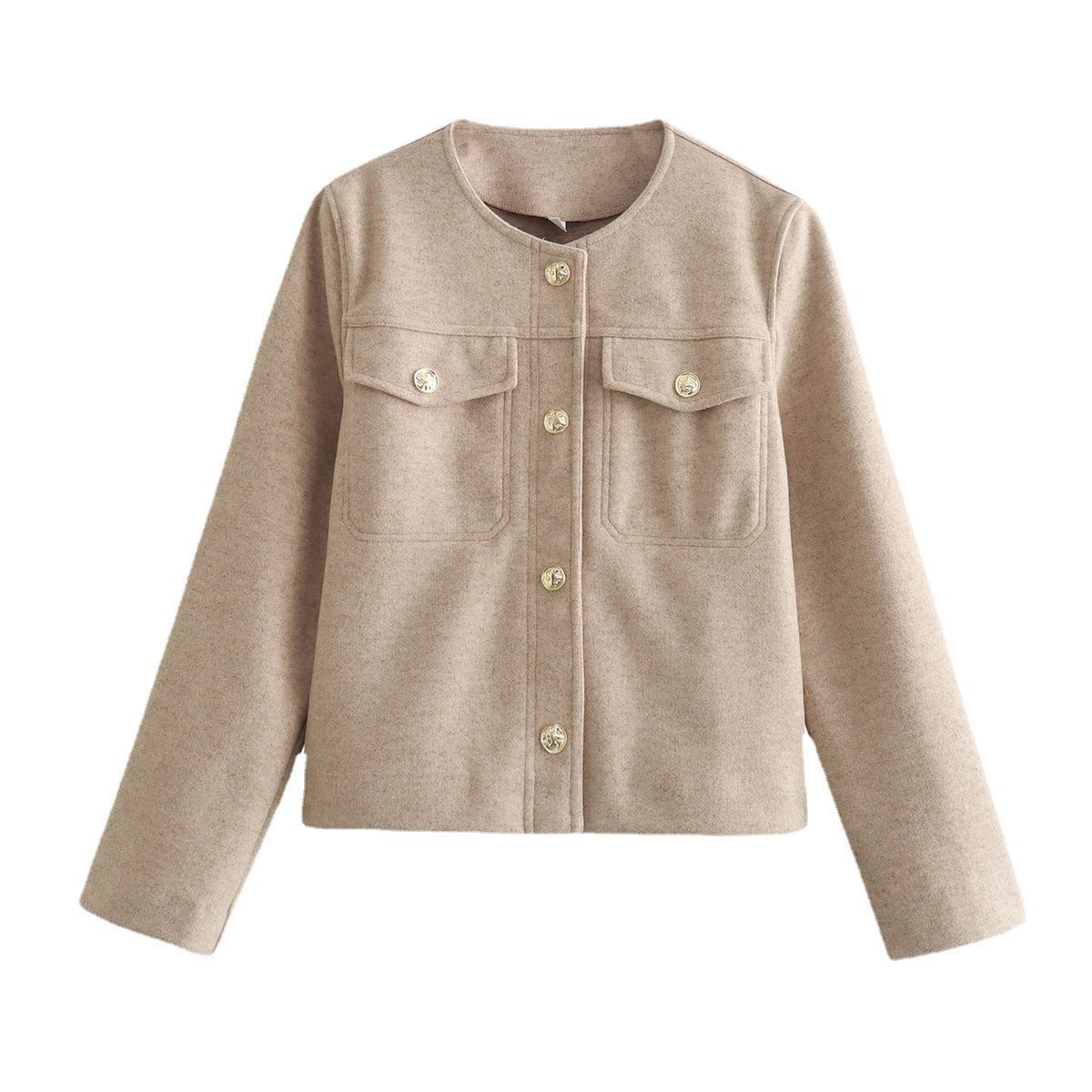 Damen moderne Jacke aus weichen Materialien mit strukturiertem Design R&B