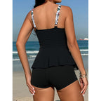Damen Tankini mit schmeichelndem Schnitt und floralem Design