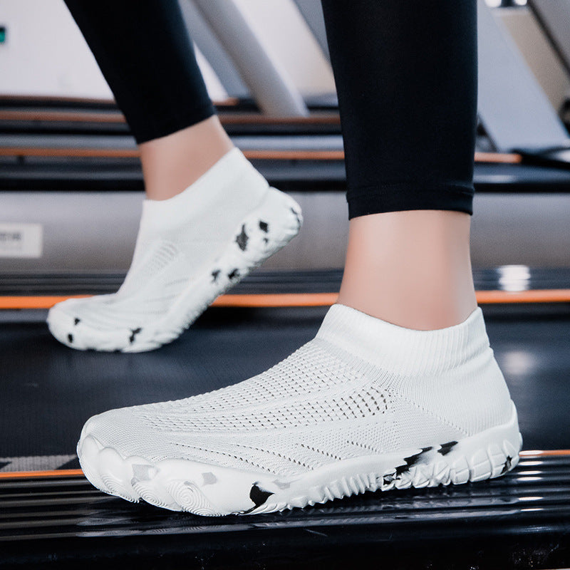 Damen Sportliche und atmungsaktive Wasserschuhe mit elastischem Schnellschnürsystem