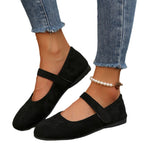 Damen Ballerinas mit elegantem Klettverschluss und atmungsaktivem Obermaterial R&B