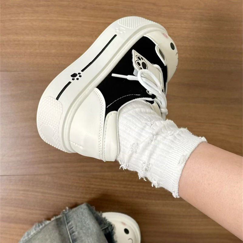 Damen Sneaker mit verspieltem Tiermotiv und weicher Sohle R&B