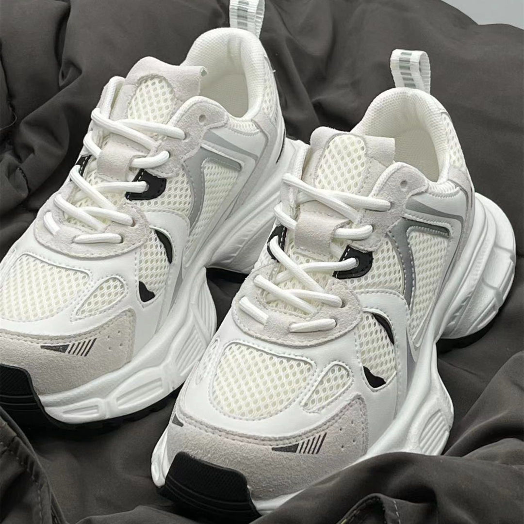 Damen Sportliche Chunky Sneakers mit atmungsaktiven Mesh-Einsätzen und robustem Sohlenprofil R&B