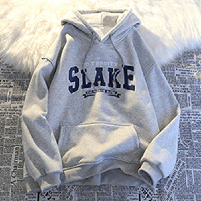 Damen Hoodie mit lässigem Print und Kapuze R&B