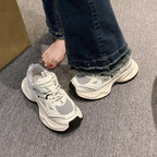 Damen sportliche Sneakers mit atmungsaktiver Mesh-Oberfläche und robustem Sohlenprofil R&B
