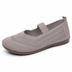 Damen Komfortable und atmungsaktive Ballerinas mit verstellbarem Riemen