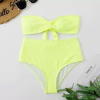 Damen Hochgeschnittener Bikini mit stylischem Knotendetail R&B