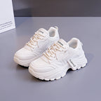 Damen Chunky Sneakers mit atmungsaktiver Mesh-Oberfläche und stoßdämpfender Sohle R&B