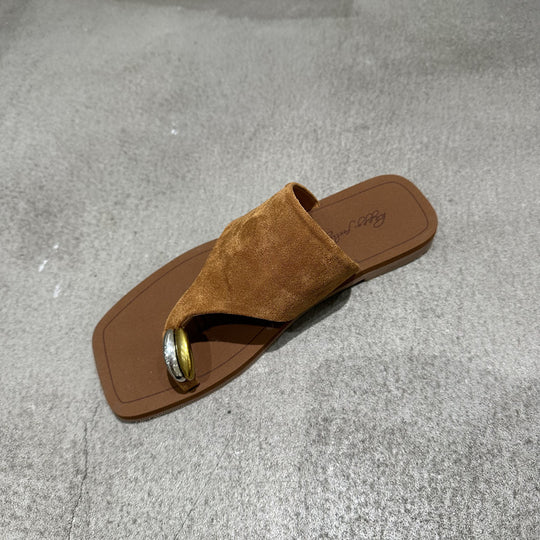 Damen Zehentrenner-Sandalen mit modischem Riemendesign und edlem Akzent R&B