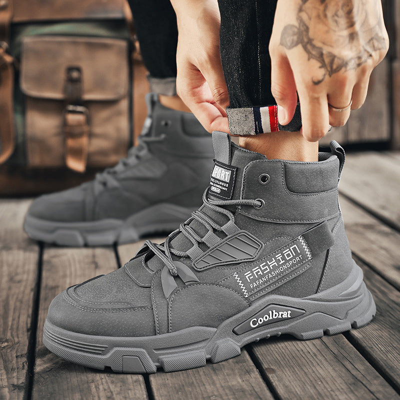 Damen robuste High-Top Winterstiefel mit isolierendem Innenfutter und rutschfester Sohle R&B