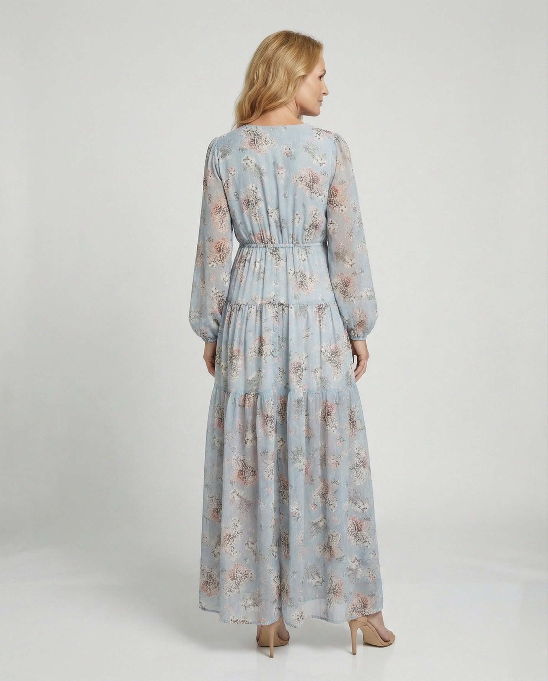Damen Maxikleid Sommer Knopfleiste
