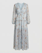 Damen Maxikleid Sommer Knopfleiste