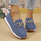 Damen Atmungsaktive Slip-On Sneakers mit elastischen Einsätzen und komfortablem Fußbett R&B