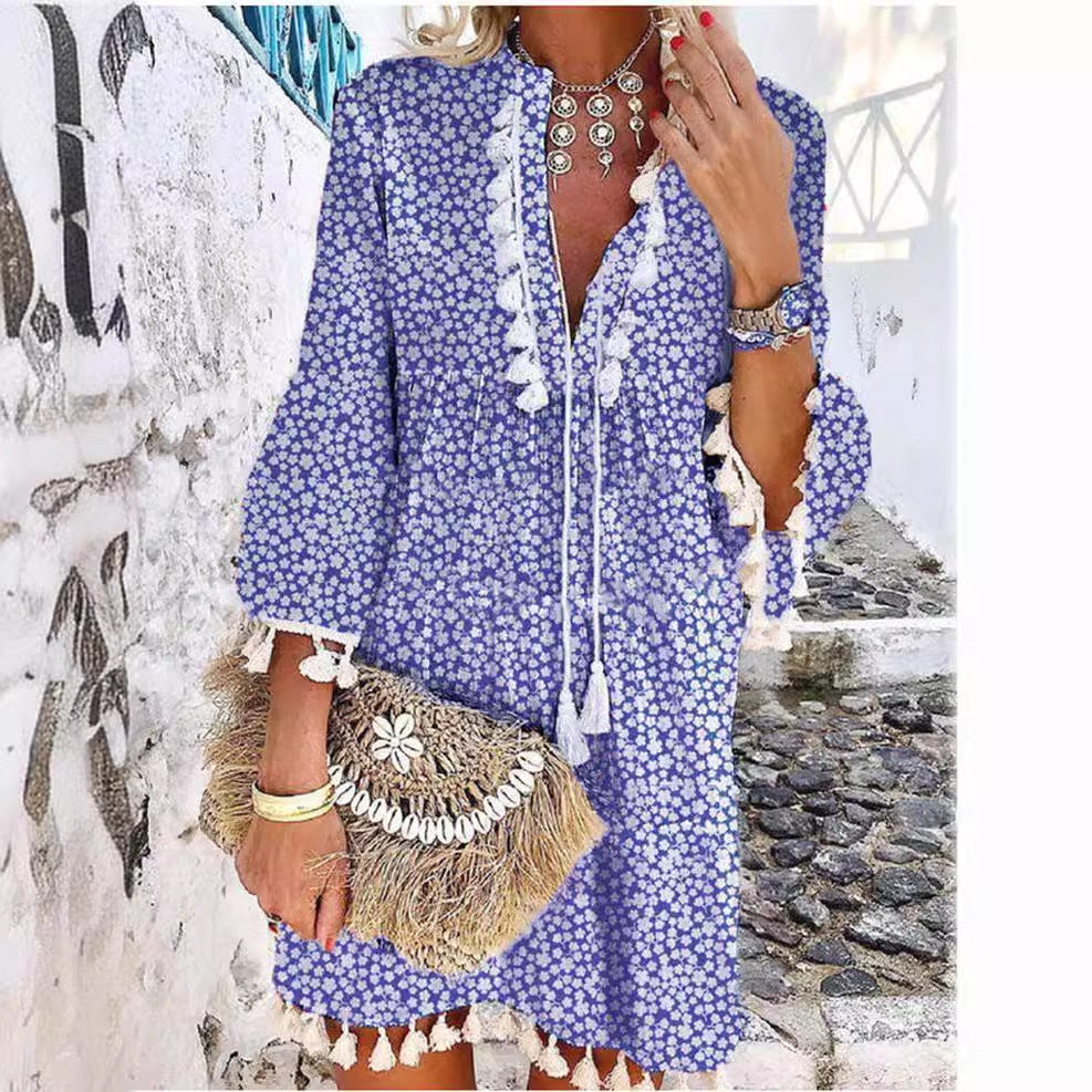 Damen Sommerkleid mit Stickerei R&B