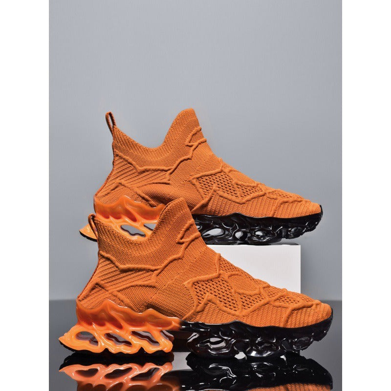 Damen Sportliche Strick-Sneaker mit rutschfester Sohle und innovativer Dämpfungstechnologie R&B