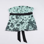 Damen Bandeau-Top mit floralem Druck und verstellbarem Gürtel R&B