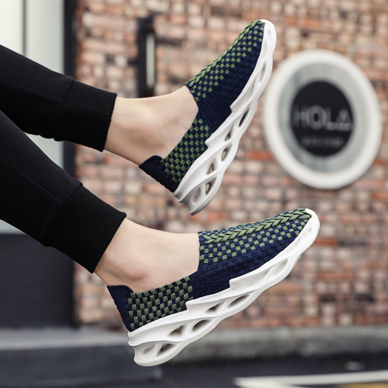 Damen Sportliche Slip-On Sneakers mit flexiblem Design und atmungsaktiver Obermaterialtechnologie R&B