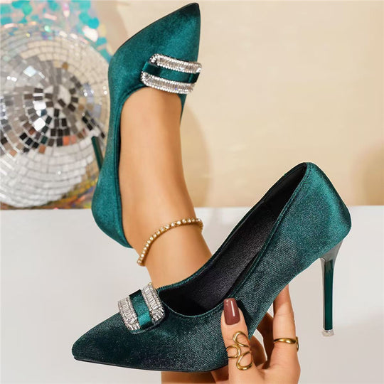 Damen eleganter und funkelnder Stiletto-Pumps R&B
