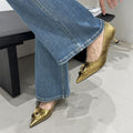 Damen spitze High Heels mit eleganten Blumendetails R&B
