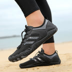 Damen Aqua-Laufschuhe mit elastischem Schnellschnürsystem und atmungsaktivem Obermaterial