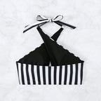 Damen Streifen Bikinioberteil R&B