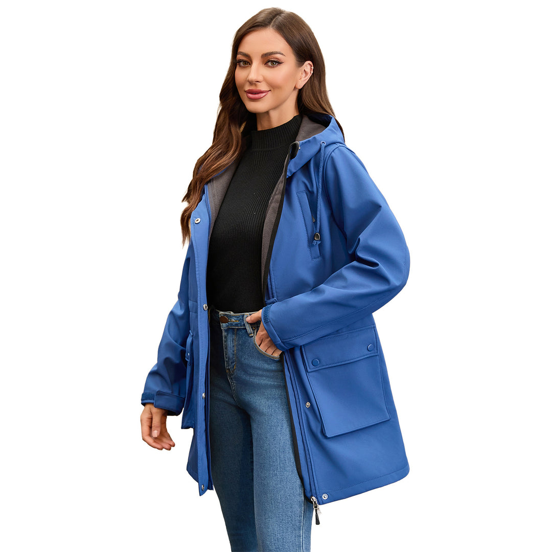 Damen funktionale Outdoor-Jacke mit verstellbarem Taillenzug und Innenfutter R&B