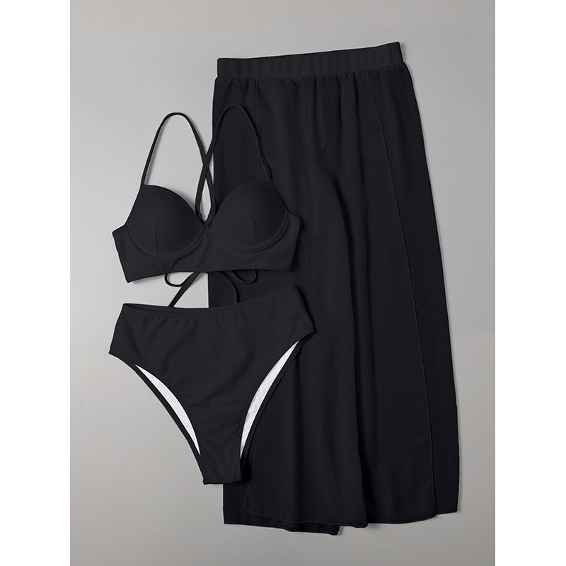 Damen Bikini-Set mit elegantem Rock R&B