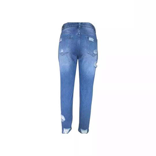 Damen Ripped Jeans im Used-Look R&B
