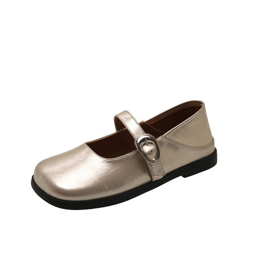 Damen Ballerinas mit modischer Schnallen-Applikation und bequemem Fußbett R&B