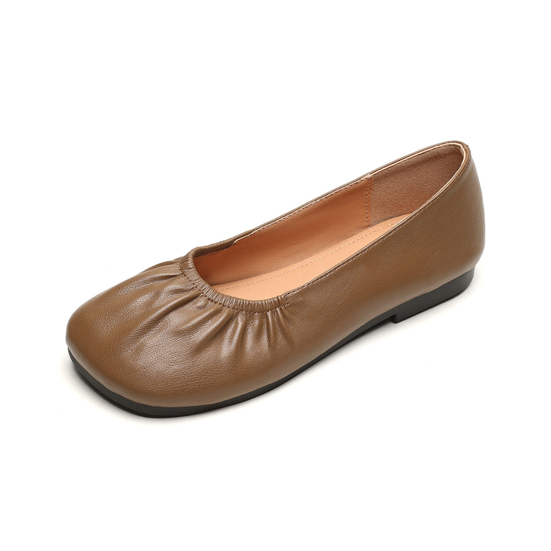 Damen Ballerinas mit elastischem Faltendesign und bequemer Innensohle R&B