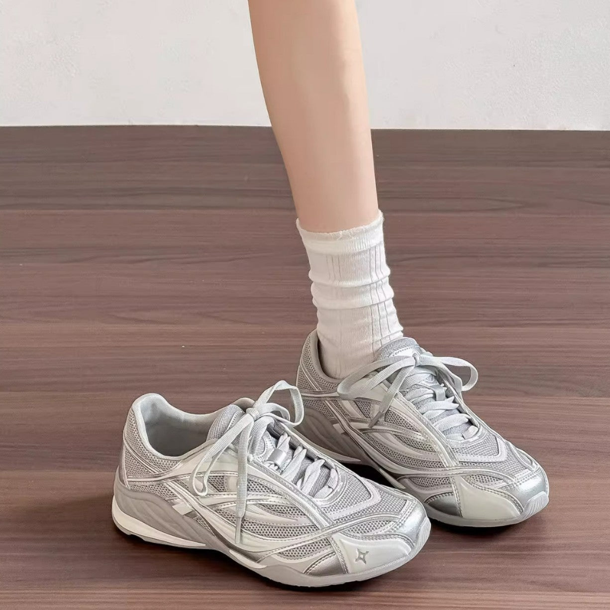 Damen Sportliche Laufschuhe mit atmungsaktivem Mesh-Obermaterial und dämpfendem Fußbett R&B