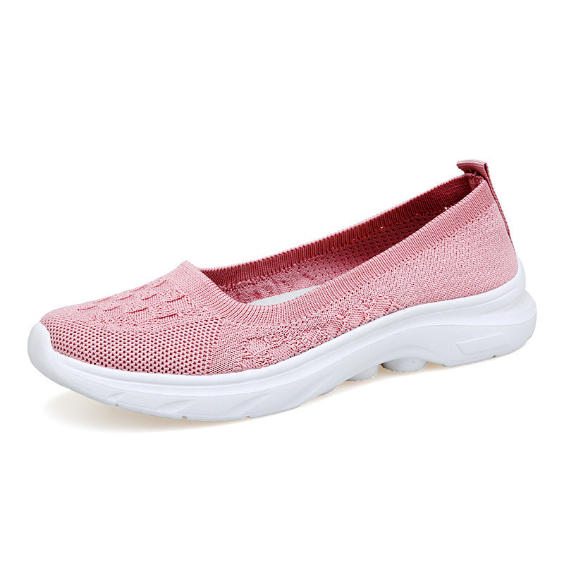 Damen Bequeme Slip-On Sneakers aus atmungsaktivem Gewebe R&B