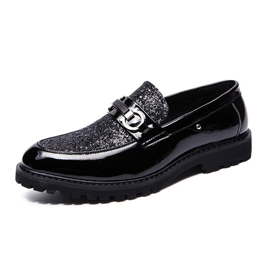 Damen Elegante Mokassins mit glitzerndem Obermaterial R&B
