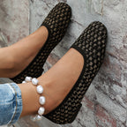 Damen Ballerinas mit atmungsaktiver Netzstruktur und flexibler Sohle R&B