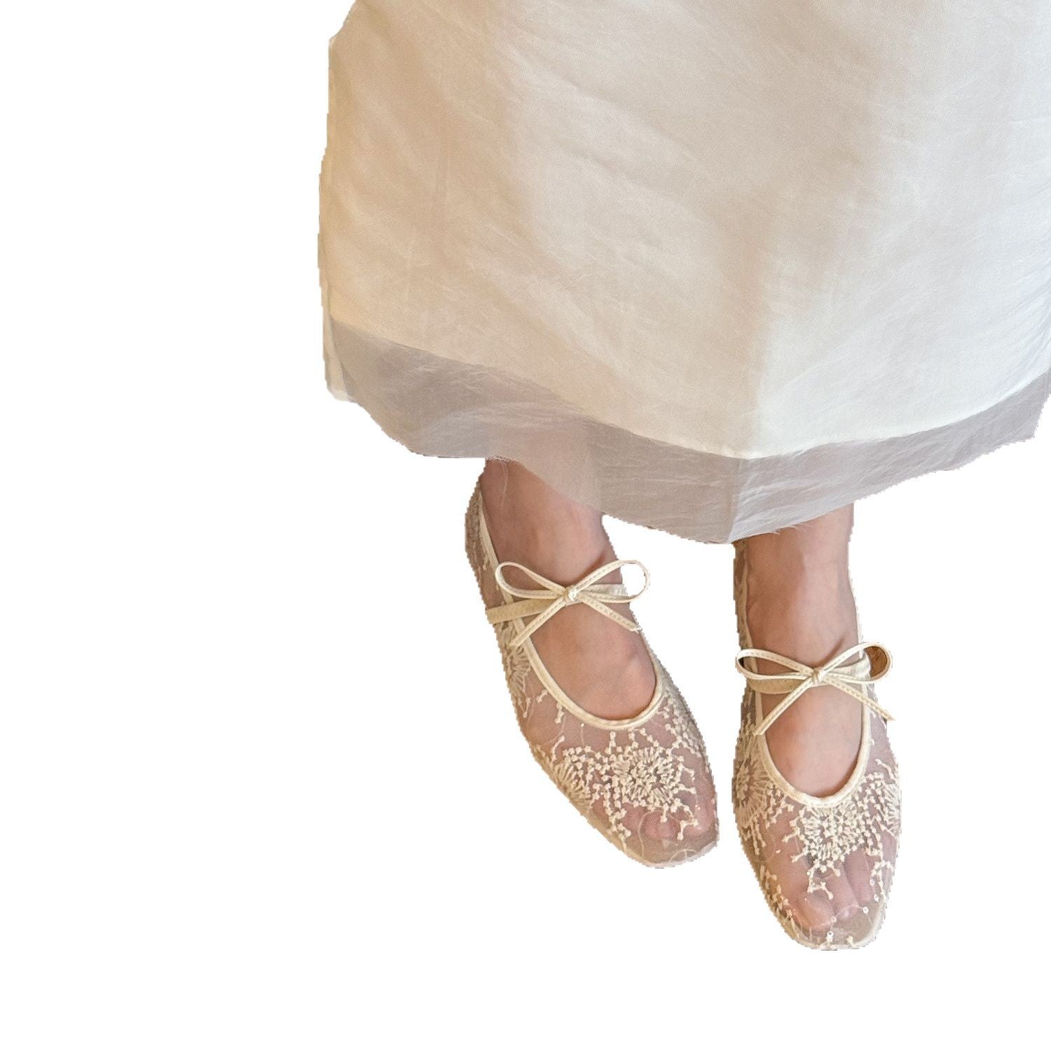Damen erotische Ballerinas mit filigranem Schnürdesign und komfortabler Innensohle R&B