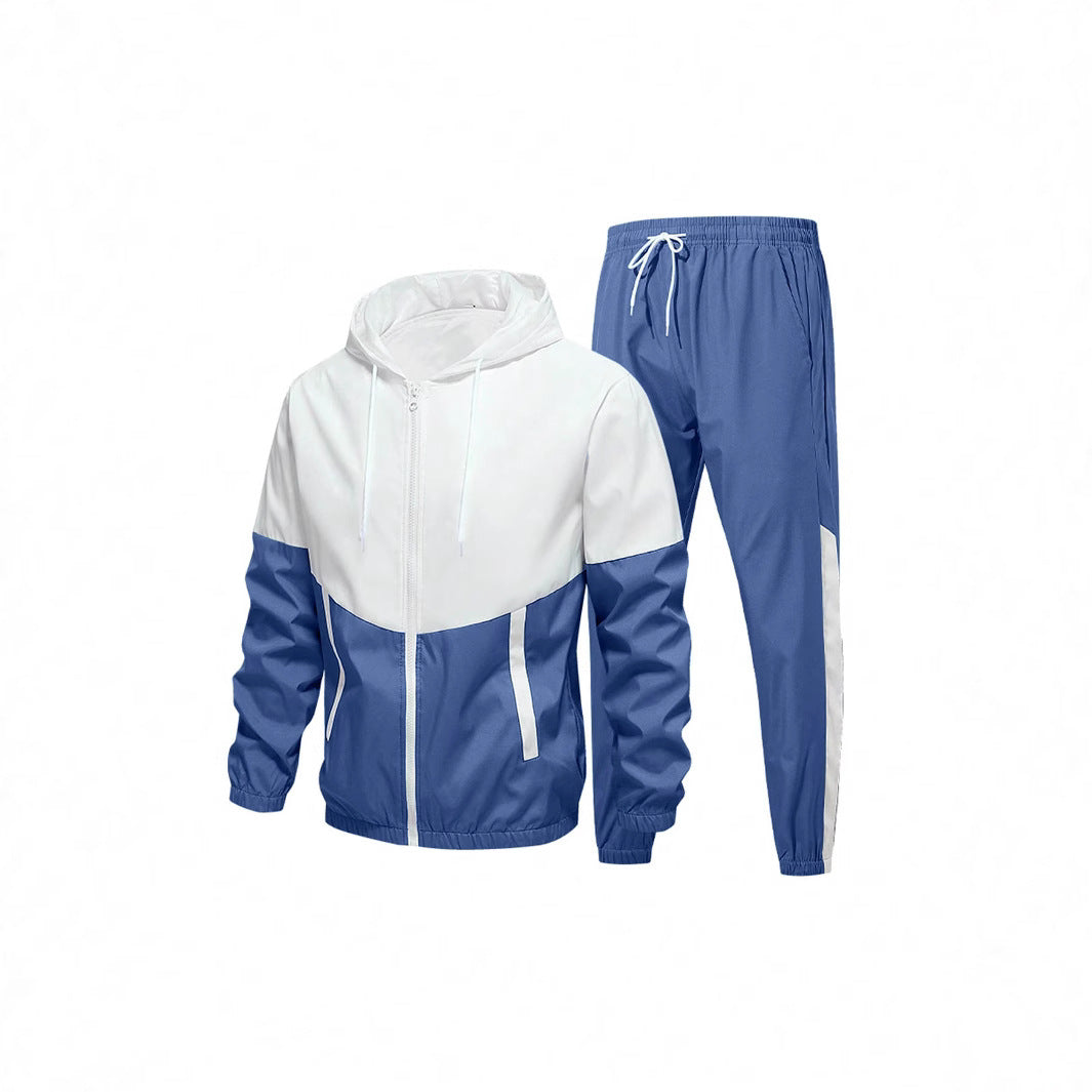Herren Sportanzug mit atmungsaktiver Jacke und elastischen Jogginghosen