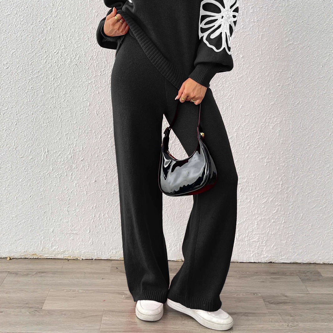 Damen Weite Strickhose R&B