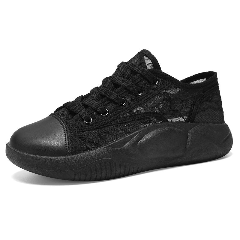 Damen Atmungsaktive Freizeitsneaker mit floralem Design und flexibler Sohle R&B