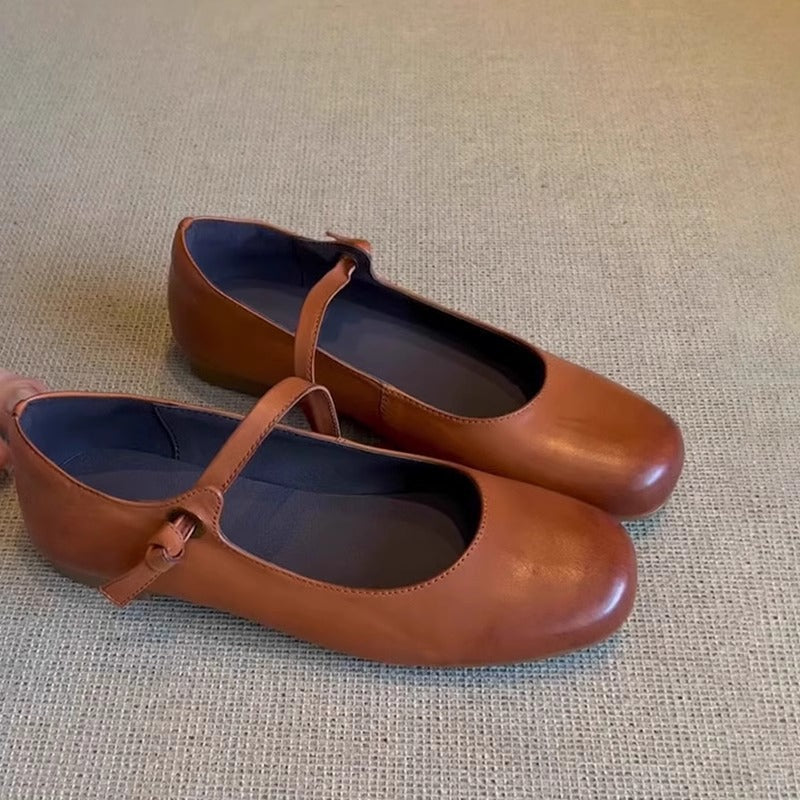 Damen Ballerinas mit elegantem Riemenverschluss und weicher Innensohle R&B