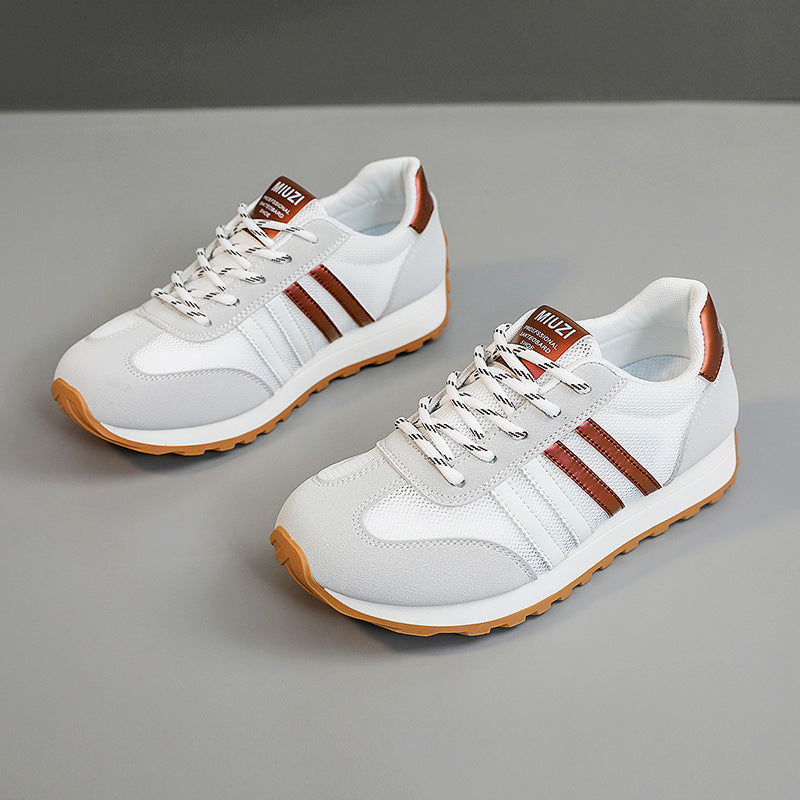 Damen sportliche Sneakers mit atmungsaktivem Obermaterial und dämpfender Sohle R&B
