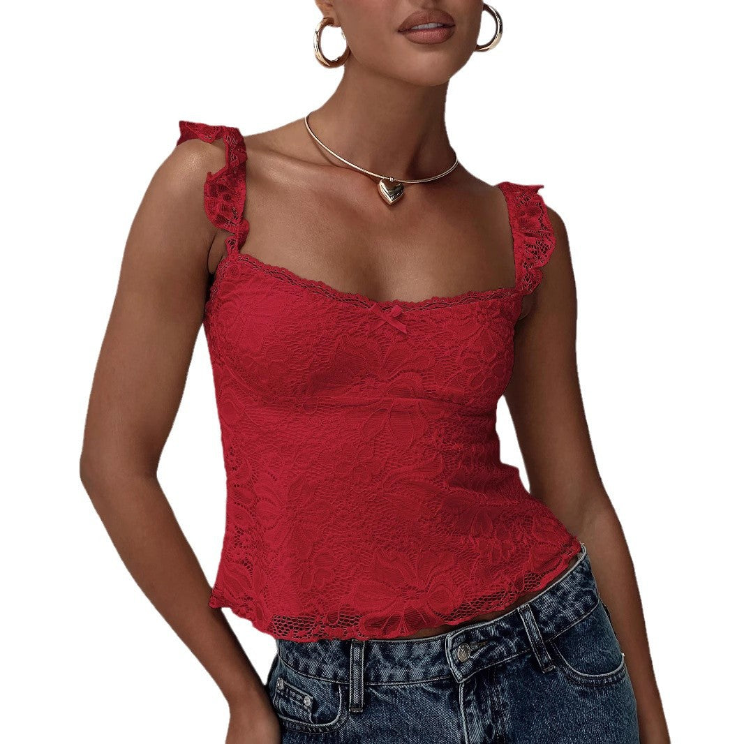 Damen Spitzen Top R&B