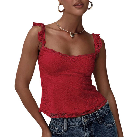 Damen Spitzen Top R&B