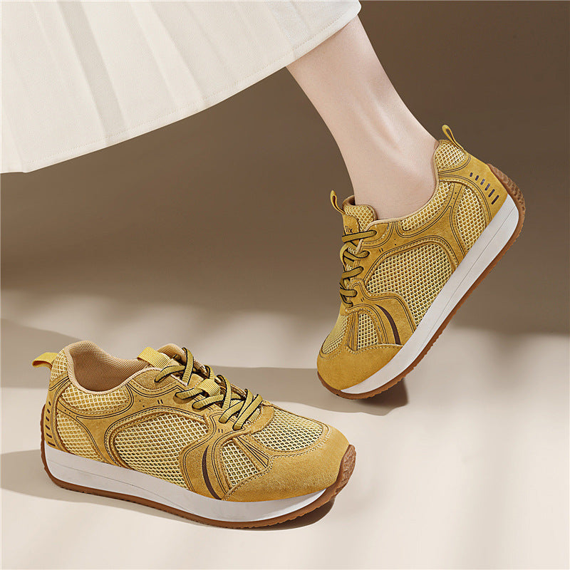 Damen Atmungsaktive Freizeitsneaker mit stoßdämpfender Sohle R&B